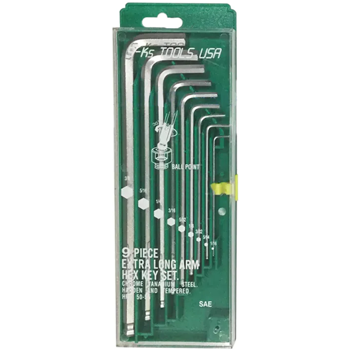 S-Ks 9pcs. Extra Long Arm Ball Point Hex Allen Wrench Set | SKS by KHM Megatools Corp. S-Ks 9pcs. Extra Long Arm Ball Point Hex Allen Wrench Set | SKS by KHM Megatools Corp.
